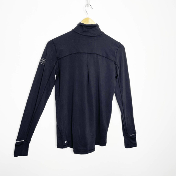 Lululemon athletica outrun 1/2 zip pullover black rulu running womens us 8 - Picture 6 of 7